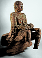 Maternity Figure: Seated Mother and Child, Wood (apa tree), Mbembe peoples